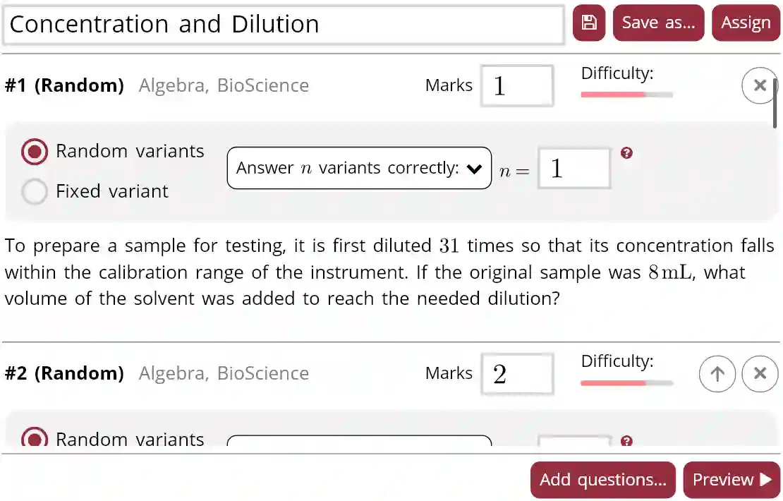 In-Course Assignments